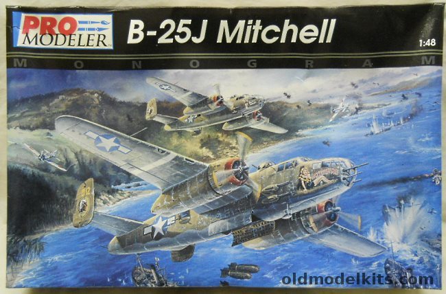 Monogram 1/48 Pro Modeler B-25J Mitchell, 5927 plastic model kit